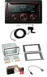 Pioneer 2DIN MP3 DAB USB CD Bluetooth Autoradio für Ford Fiesta Focus 04-08 anth