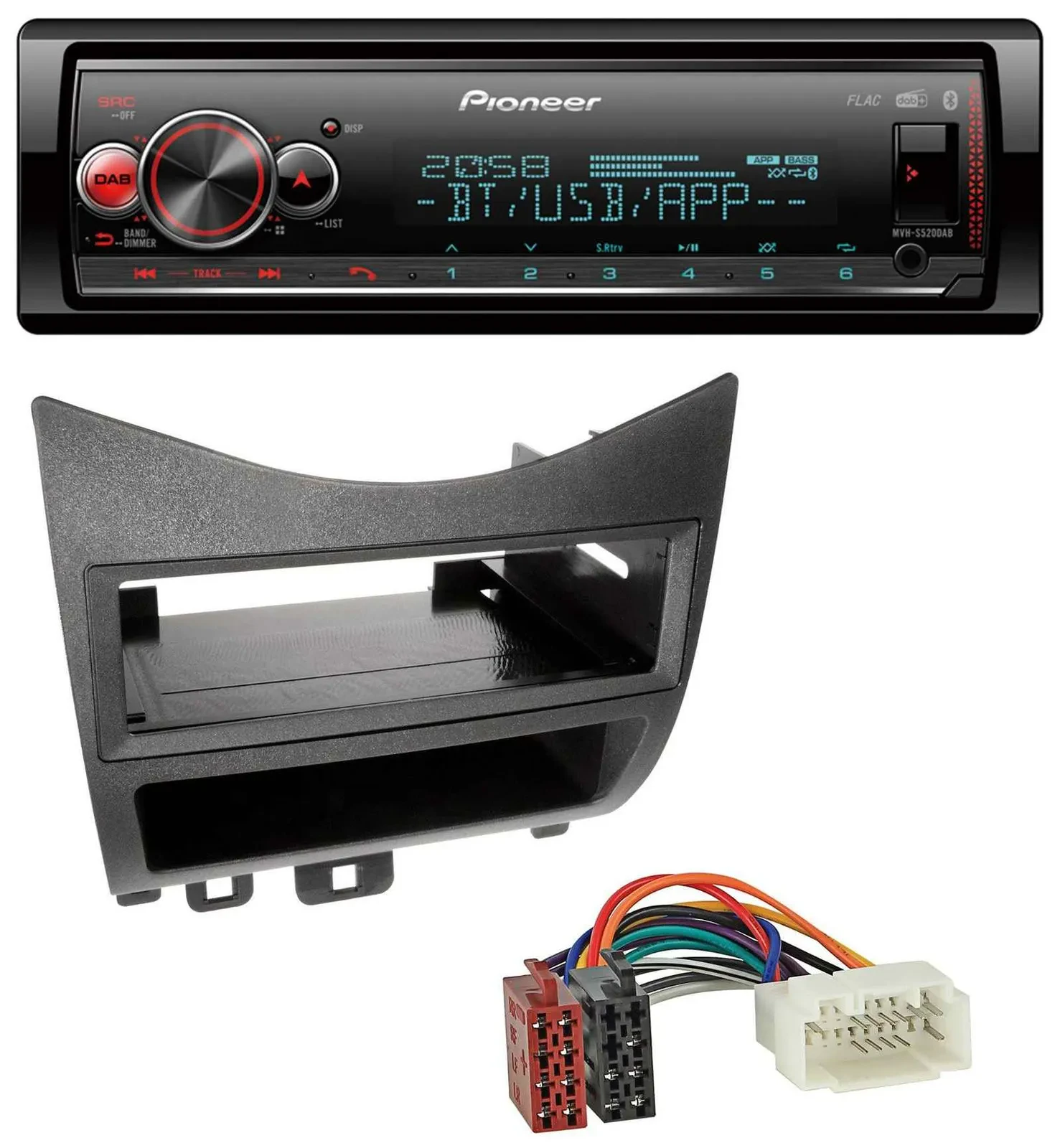 Автомагнитола для Honda Accord (2003–2007) Pioneer Bluetooth USB MP3 DAB