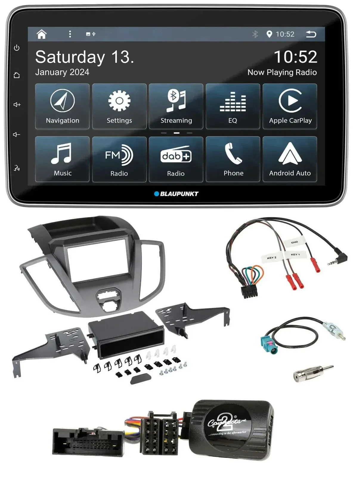 Blaupunkt USB DAB SD Lenkrad Bluetooth Autoradio für Ford Transit V363 15-18 ohn