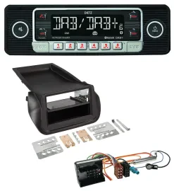 Dietz USB DAB MP3 Bluetooth Autoradio für Citroen Nemo Peugeot Bipper ab 2008