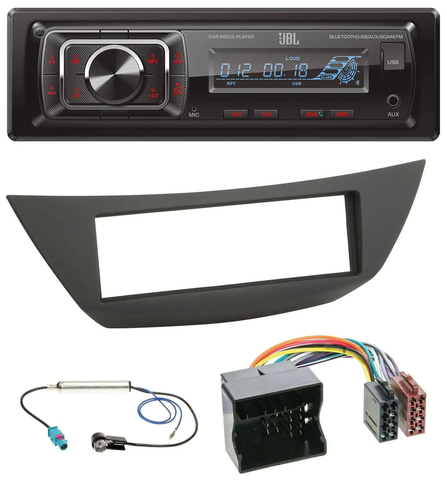 JBL SD AUX MP3 USB Bluetooth Autoradio für Renault Laguna 3 (ab 2008)