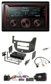 Pioneer 2DIN DAB Lenkrad Bluetooth USB CD Autoradio für Honda Jazz ab 14 dunkelg