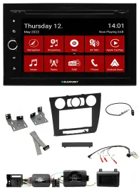 Автомагнитола для BMW 1 Series Blaupunkt 2DIN Bluetooth, USB, DAB, навигация TMC, поддержка кнопок на руле, PDC, ручной климат