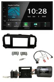 Kenwood Bluetooth Lenkrad DAB USB 2DIN Autoradio für Toyota Proace Citroen Jumpy
