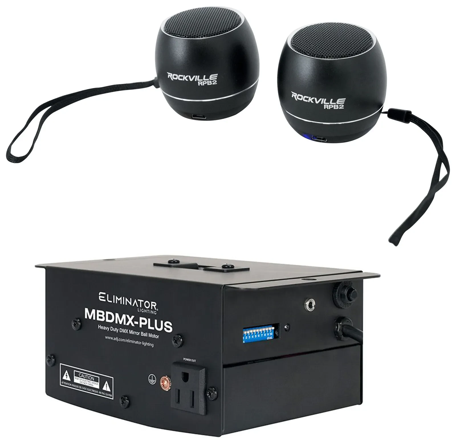 Мотор для зеркального шара Eliminator Lighting MBDMX-PLUS для шаров до 20"