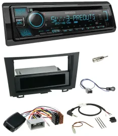 Kenwood Bluetooth USB CD Lenkrad DAB Autoradio für Honda CRV (2006-2012)