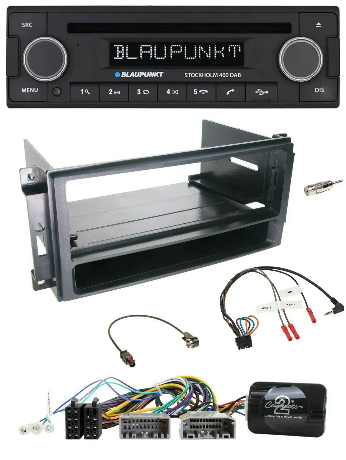 Blaupunkt Lenkrad Bluetooth DAB CD USB Autoradio für Chrysler Dodge Jeep