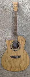 Dean EQAL GN Exotica Quilt Ash LEFTY Acoustic-Electric Guitar in Natural Finish