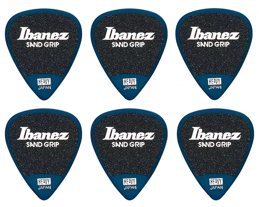 Медиаторы Ibanez PPA14HSG-DB Flat Pick Sand Grip 1.0 (6 штук)