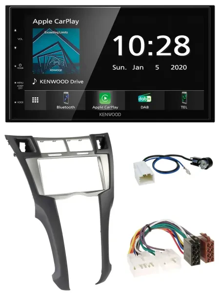 Kenwood Bluetooth MP3 DAB USB 2DIN Autoradio für Toyota Yaris (2007-2011)