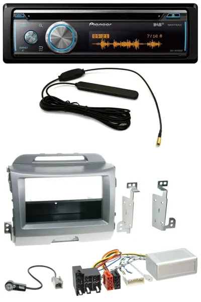 Pioneer CD USB Bluetooth DAB Lenkrad Autoradio für Kia Sportage 3 10-15 Navi sil