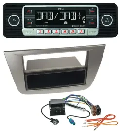 Dietz USB DAB MP3 Bluetooth Autoradio für Seat Altea Toledo ab 05 Anthrazit-meta