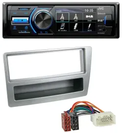 JVC Bluetooth MP3 USB DAB Autoradio für Honda Civic 04-06 silber autom. Klima