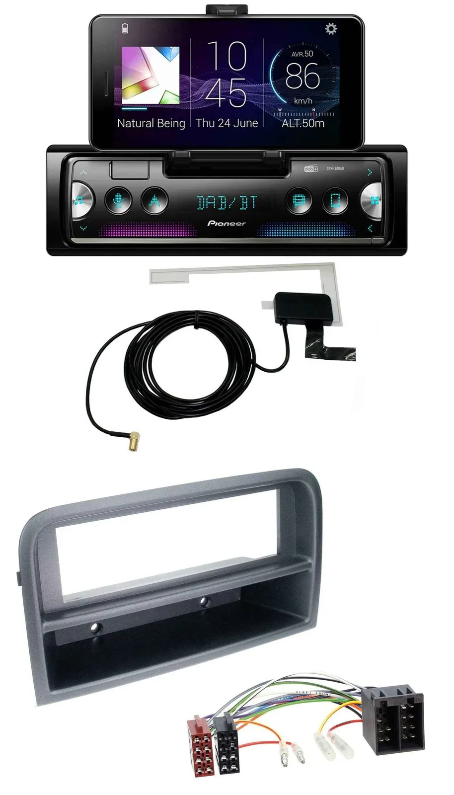 Pioneer DAB Bluetooth MP3 USB Autoradio für Fiat Croma (ab 2005)