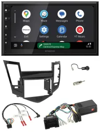 Kenwood DAB Bluetooth USB Lenkrad 2DIN Autoradio für Chevrolet Cruze 05/2009-201