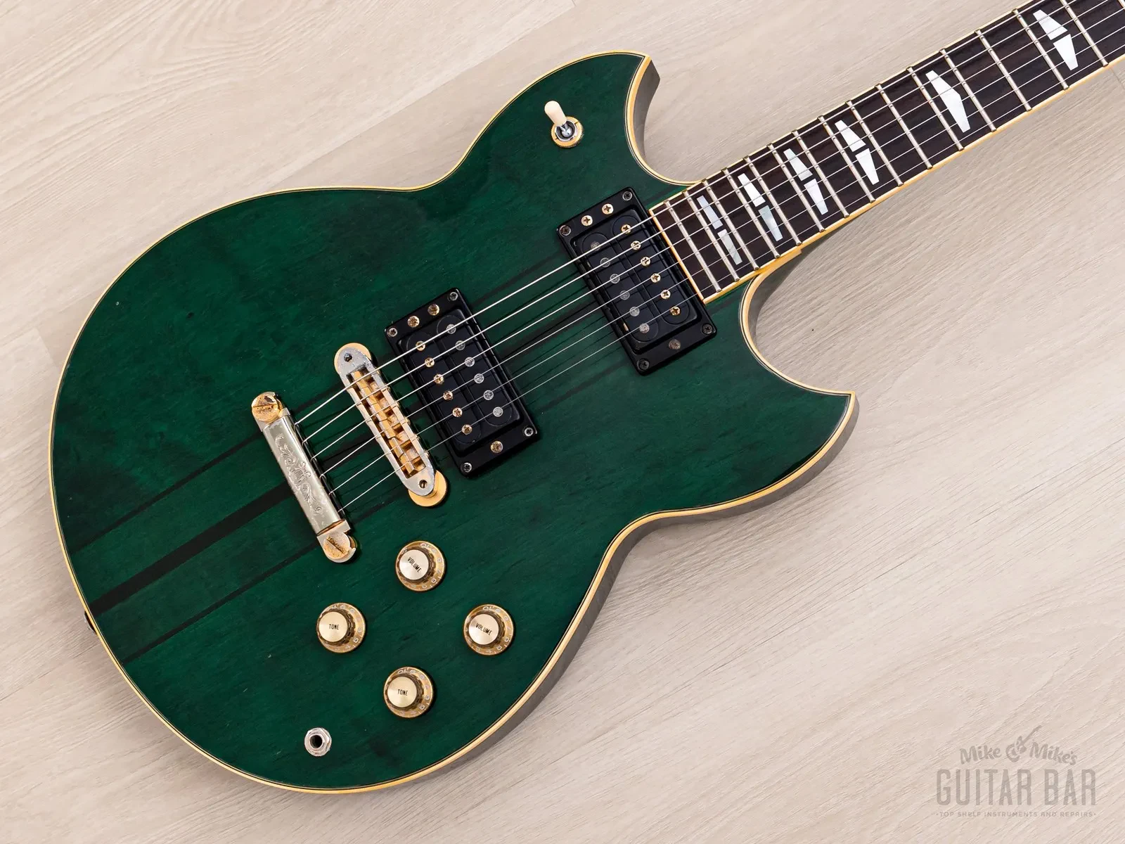 1982 Yamaha SG1500 Vintage Neck Through Guitar Jade Green