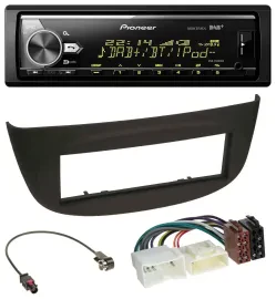Автомагнитола для Renault Twingo Pioneer Bluetooth, USB, DAB, MP3 чёрная