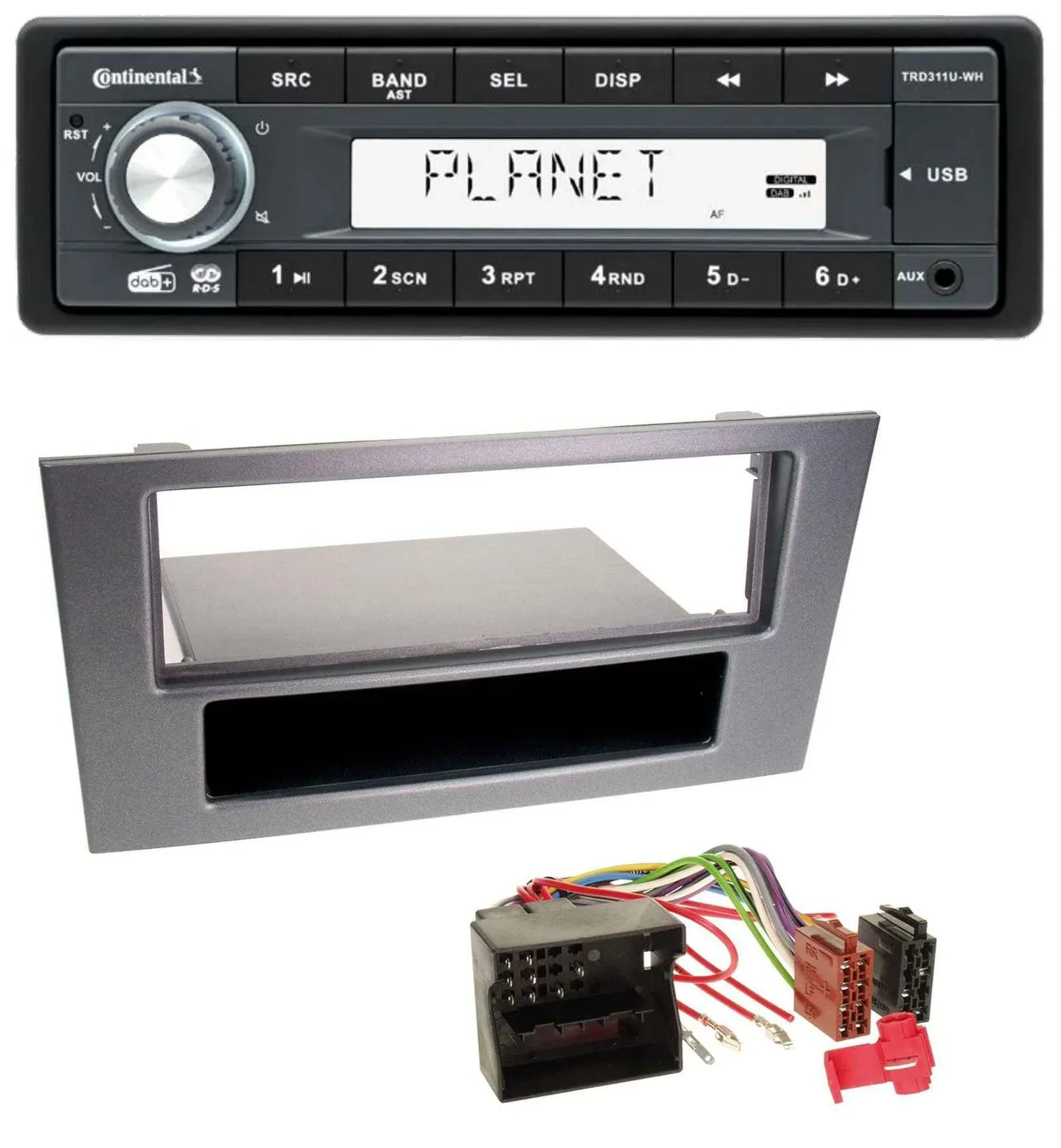 Continental MP3 AUX USB DAB 1DIN Autoradio für Ford Mondeo 03-07 OEM-Visteon-Son