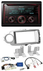 Pioneer 2DIN DAB Lenkrad Bluetooth USB CD Autoradio für Toyota Yaris 2011-2014 s