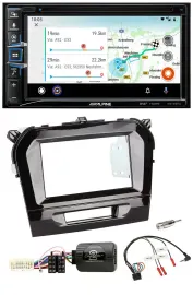 Автомагнитола Alpine 2DIN, Bluetooth, USB, DAB, навигация, TMC, для Suzuki Vitara (с 2015)