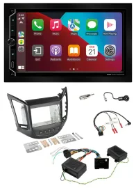 ESX 2DIN DAB USB Lenkrad Bluetooth Autoradio für Chevrolet Orlando 2011-2018 48