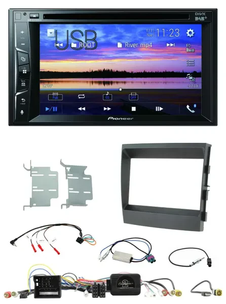 Pioneer Bluetooth 2DIN USB DVD DAB Lenkrad Autoradio für Porsche Panamera 2009-2