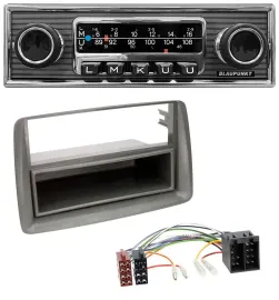 Blaupunkt USB MP3 Bluetooth DAB Autoradio für Fiat Panda (169 2003-2012) grau