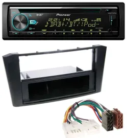 Pioneer DAB MP3 CD USB Bluetooth Autoradio für Toyota Avensis T25 (2003-2009)