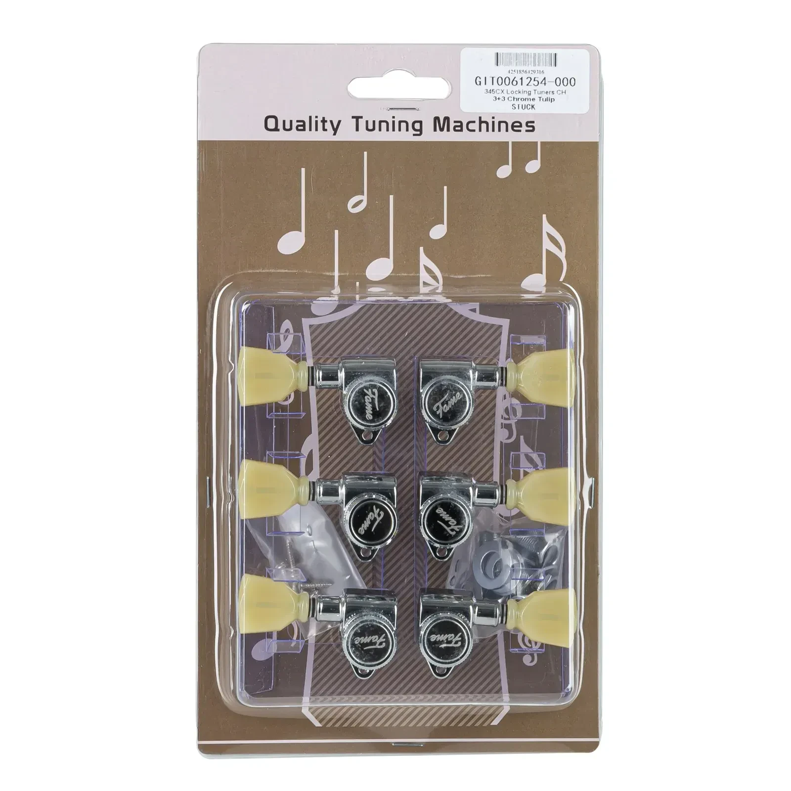 Колки гитарные Fame Audio 345CX Chrome (6 штук)