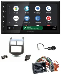 Kenwood DAB Bluetooth USB MP3 2DIN Autoradio für Chevrolet Aveo Sonic ab 2011 du