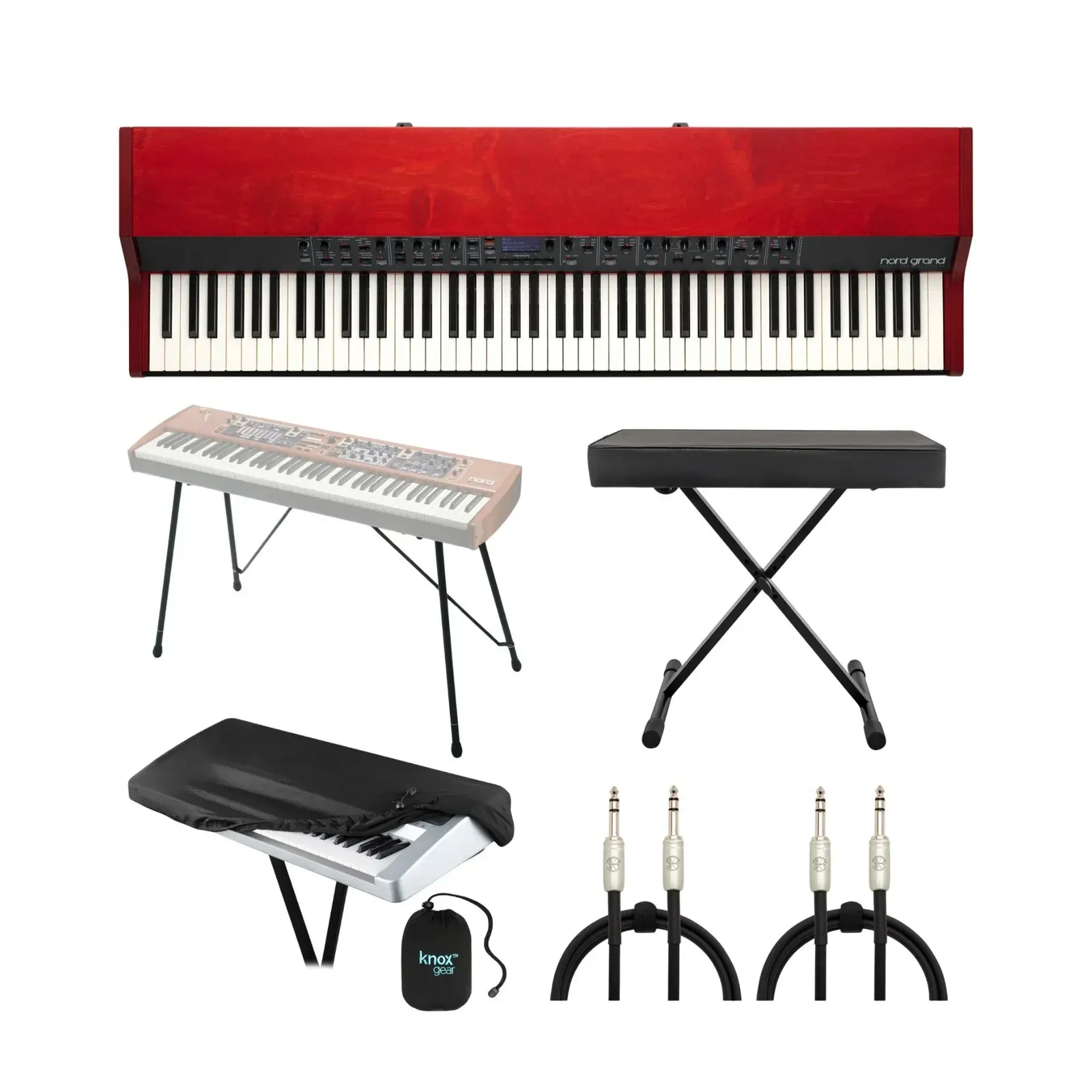 Nord Grand 2 88 Key Kawai Hammer Action with Ivory Touch Keyboard Bundle