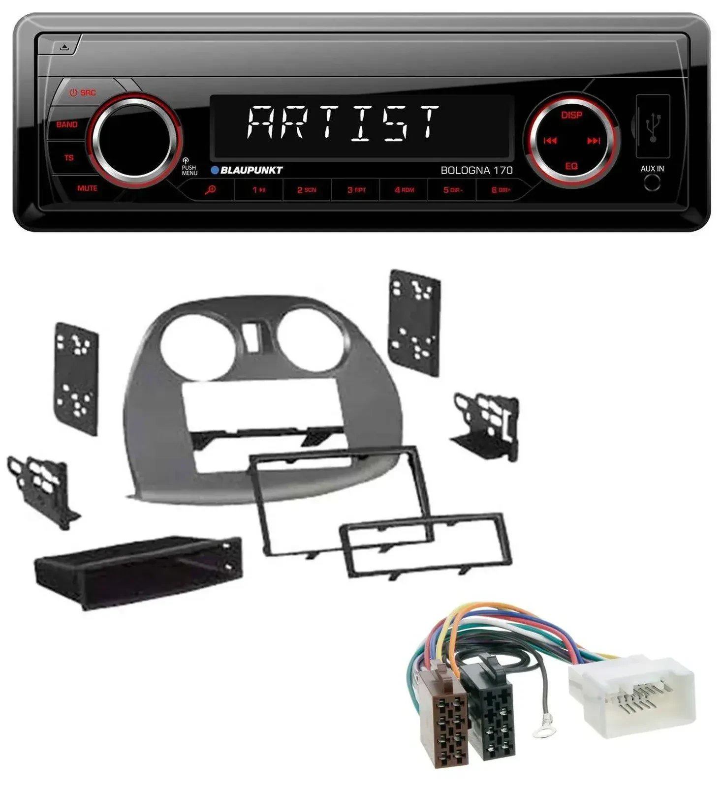 Blaupunkt SD USB 1DIN MP3 AUX Autoradio für Mitsubishi Eclipse 4G 2005-2012