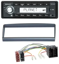Continental USB MP3 AUX 1DIN Autoradio für Alfa Romeo Spider GTV 1994-2005
