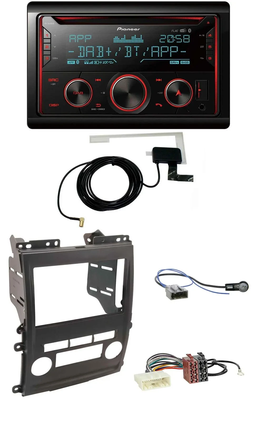 Автомагнитола для Nissan Xterra (2009–2011) Pioneer 2DIN MP3 DAB USB CD Bluetooth