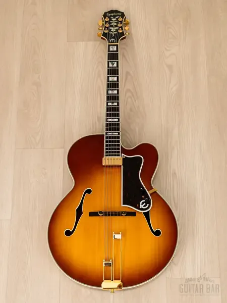 Электрогитара полуакустическая Epiphone Emperor Regent Archtop H Sunburst w/case Japan 1991