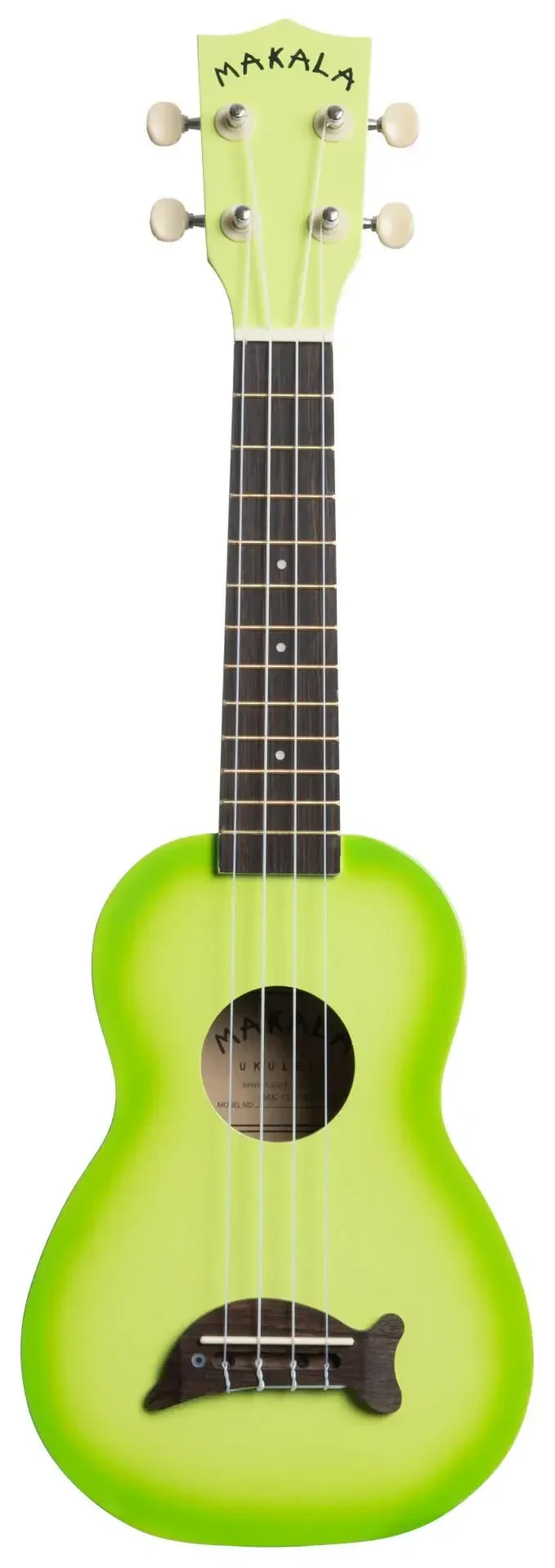 Укулеле KALA MK-SD-GRNBURST Dolphin Green Apple Burst с чехлом