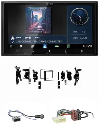 Kenwood Bluetooth 2DIN USB DAB MP3 Autoradio für Nissan Tiida Versa C11 2007-201