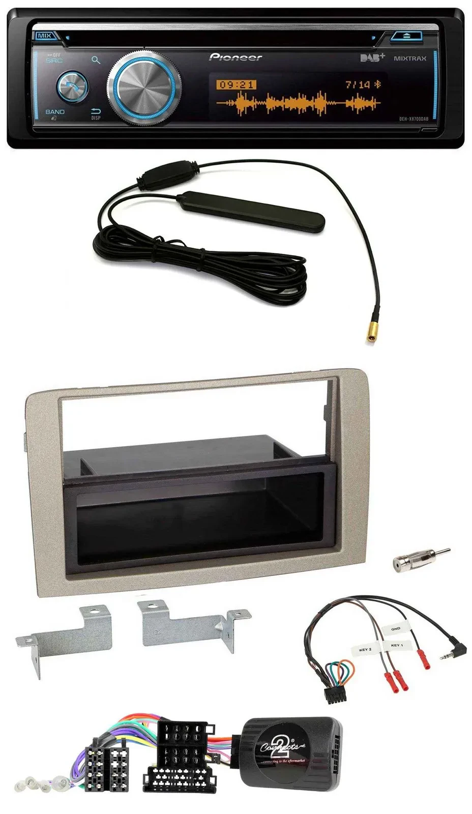 Pioneer CD USB Bluetooth DAB Lenkrad Autoradio für Lancia Musa 2004-2012
