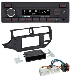 Blaupunkt DAB MP3 Bluetooth USB Autoradio für Kia Rio (UB 2011-2014) schwarz
