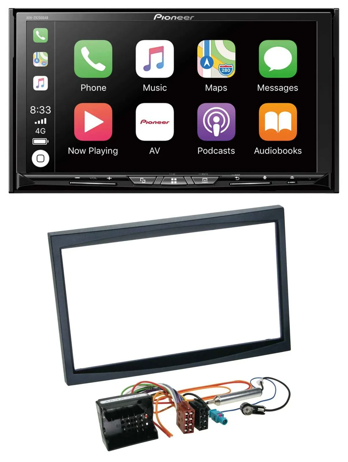 Pioneer 2DIN MP3 USB DAB DVD Bluetooth Autoradio für Citroen C3 C2 Berlingo Jump