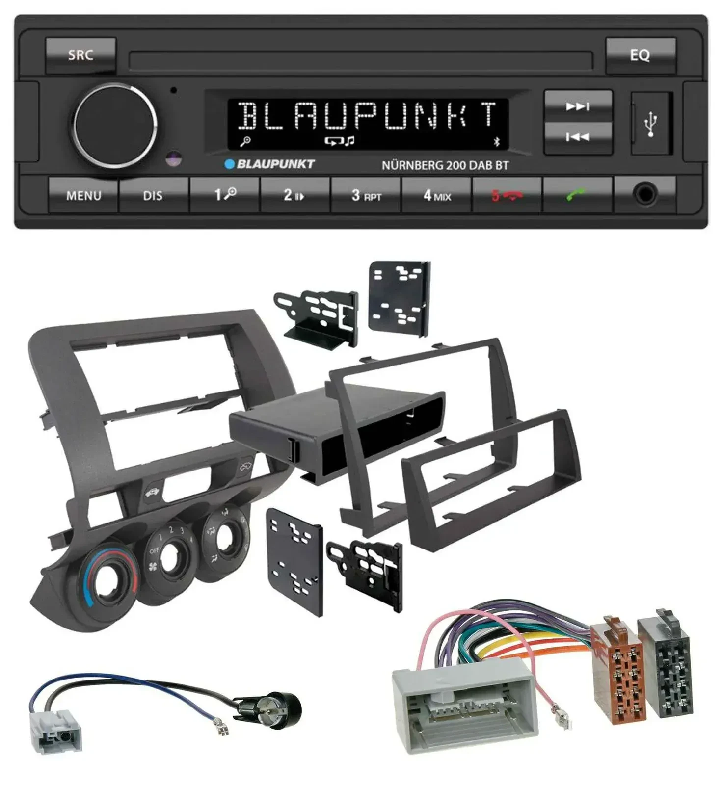 Автомагнитола для Honda Fit 2006–2007 (US-импорт) Blaupunkt USB, DAB, MP3, Bluetooth