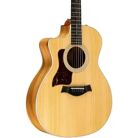 Taylor 214ce Koa Grand Auditorium Left-Handed Acoustic-Electric Guitar Natural