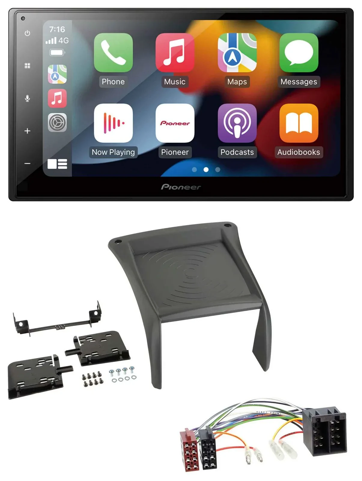 Pioneer DAB Bluetooth 2DIN USB MP3 Autoradio für Fiat Ducato (2002-2006)