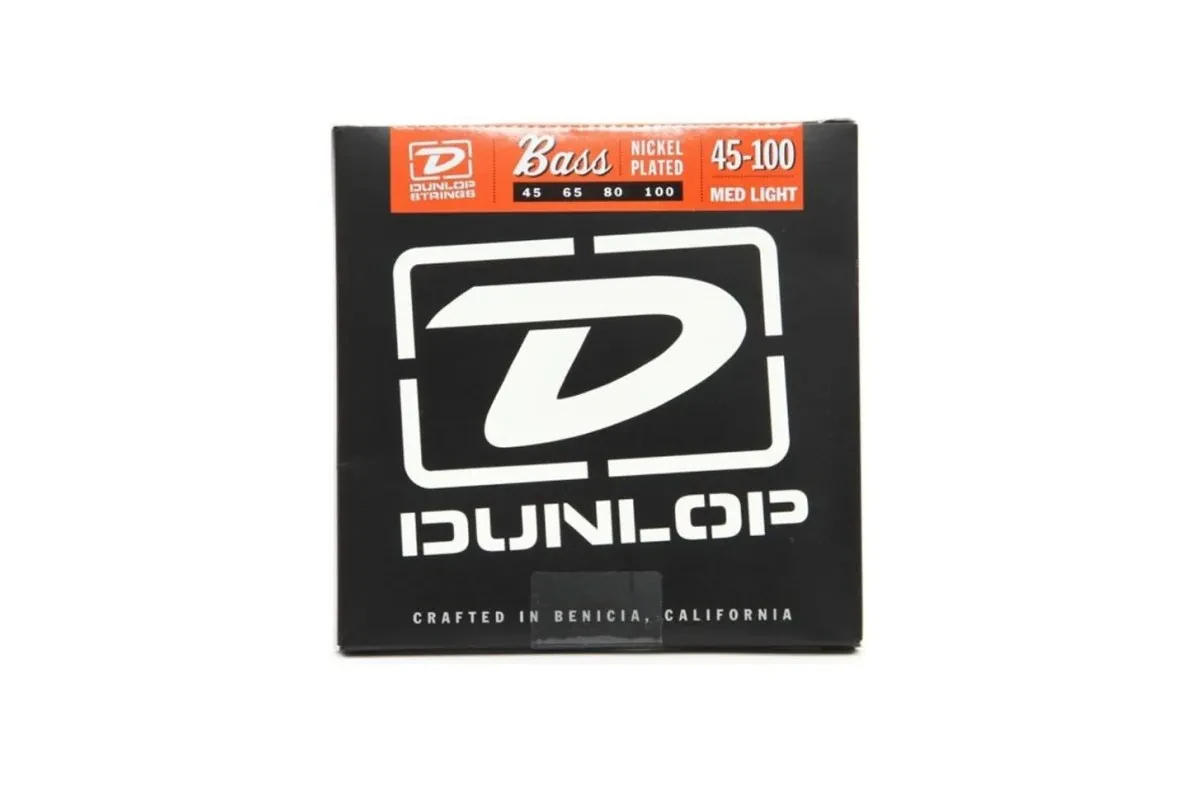 Струны для бас-гитары Dunlop DBN Nickel Plated Steel Med Light 45-100