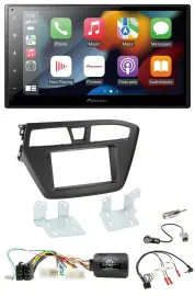 Автомагнитола Pioneer 2DIN, DAB, Bluetooth, USB, для Hyundai i20 (с 2015), поддержка управления с руля