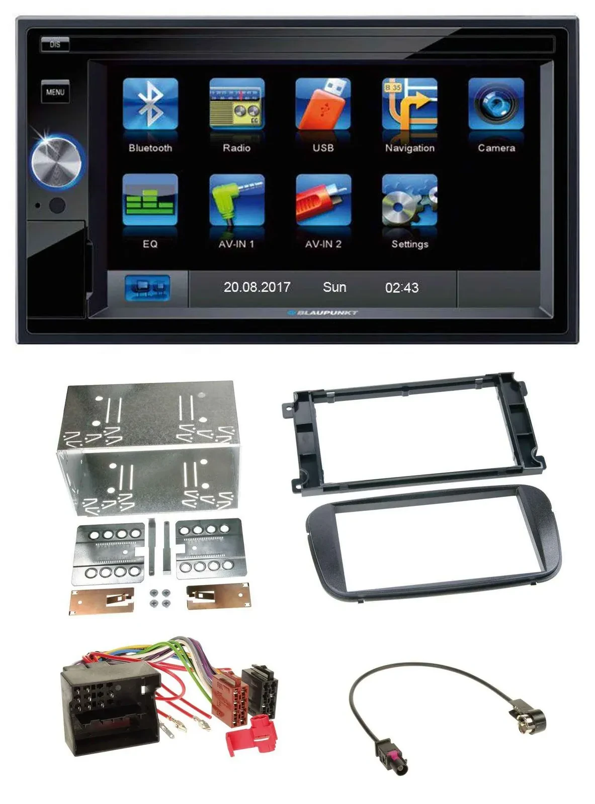 Blaupunkt SD Bluetooth 2DIN MP3 USB AUX Autoradio für Ford C-Max Galaxy Focus ab
