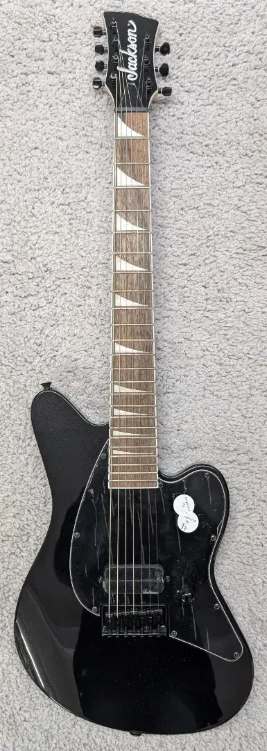 Электрогитара Jackson X Series Surfcaster HT7 7-струнная, фиксированный бридж, цвет Metallic Black