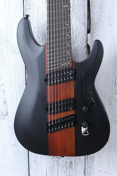 Schecter C-8 Rob Scallon Multiscale 8 String Electric Guitar Satin Dark Roast