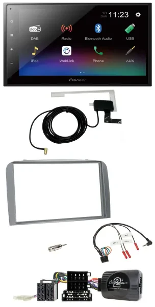 Pioneer DAB Lenkrad Bluetooth 2DIN USB Autoradio für Alfa Romeo 147 GT 2007-2010