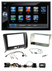 Blaupunkt SD USB TMC Bluetooth 2DIN Lenkrad Navigation für Audi TT 2006-2014 Akt